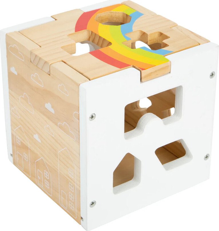 Puttekasse I Træ - Regnbue - Small Foot