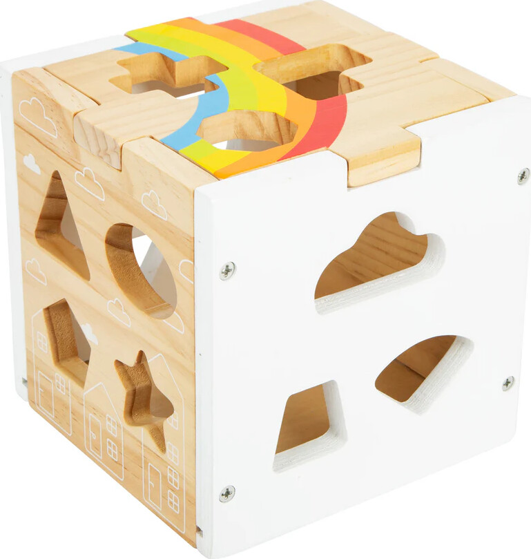 Puttekasse I Træ - Regnbue - Small Foot