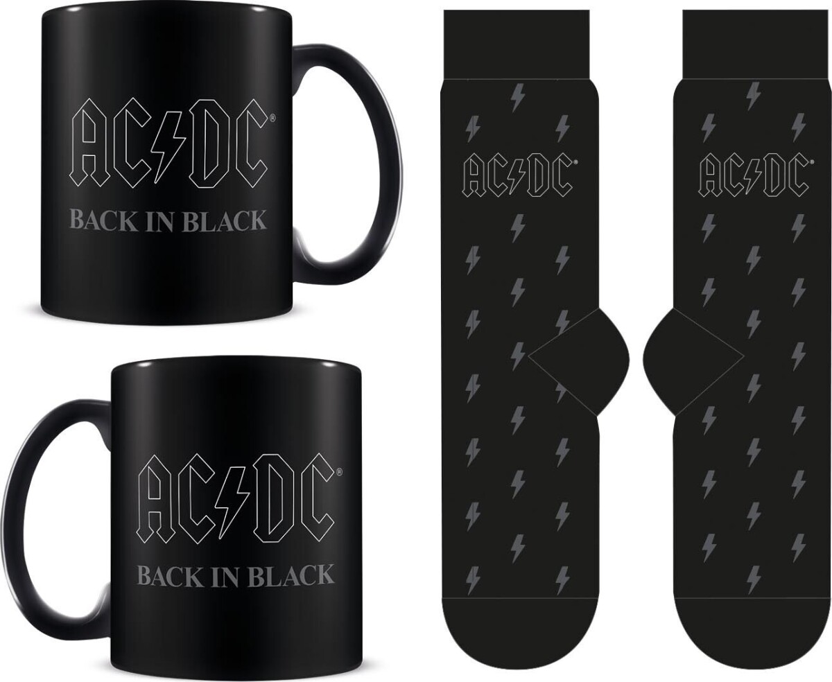 Acdc - Krus Strømper Sæt - Str 36-41