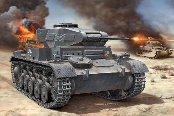 Revell - Pzkpfw Ii Ausf F Tank Byggesæt - 1 76 - 03229