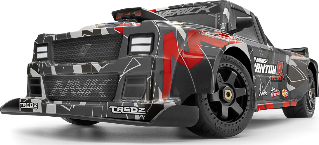 Maverick - Quantumr Flux 4S Fjernstyret Truck - 1 8 - Grå Og Rød -