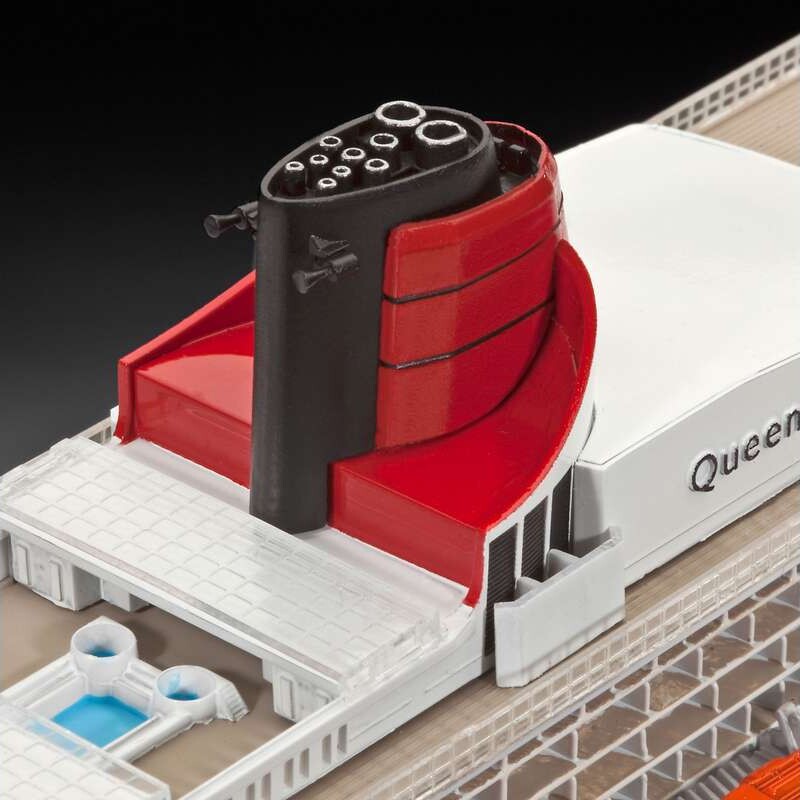 Revell - Queen Mary 2 Model Skib Byggesæt - 1 700 - Level 4 - 05231