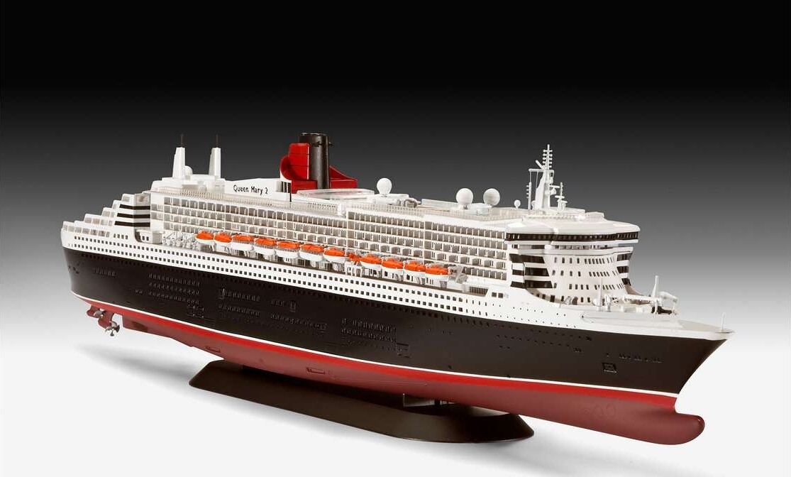Revell - Queen Mary 2 Model Skib Byggesæt - 1 700 - Level 4 - 05231