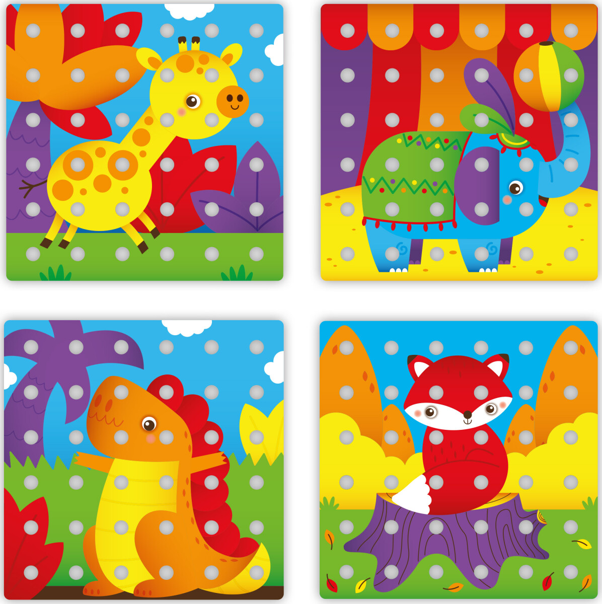 Quercetti - Jumbo Peggy - Stiftmosaik - 45 Dele