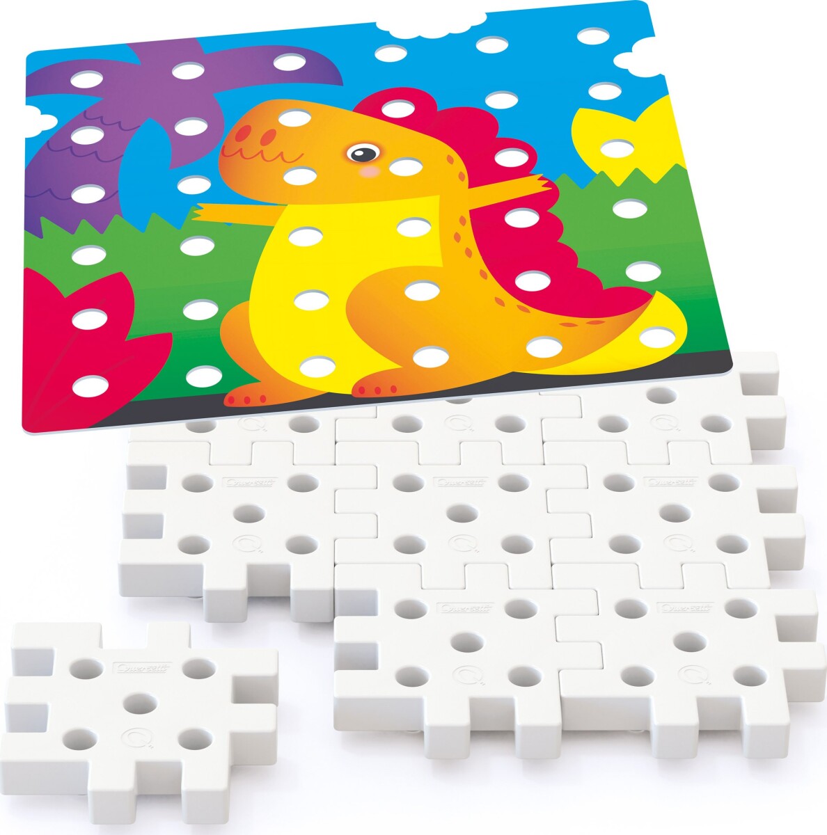 Quercetti - Jumbo Peggy - Stiftmosaik - 45 Dele