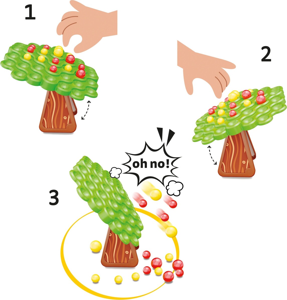 Quercetti - Stay Apple Balancespil - Qu-01041