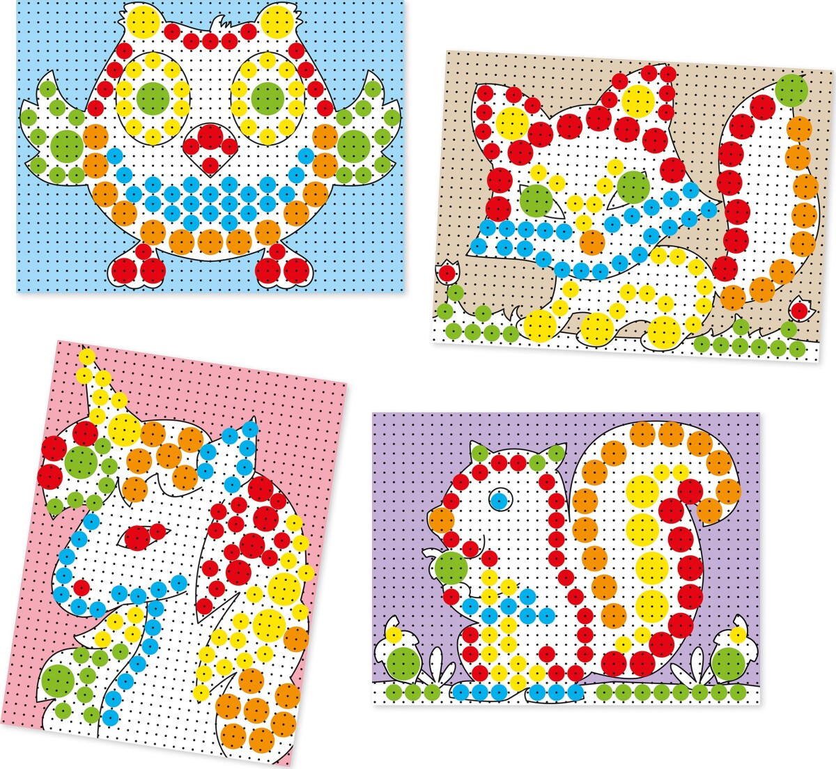 Quercetti - Stiftmosaik - Fanta Color Tab - 150 Dele