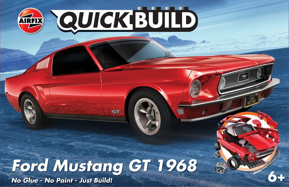 Airfix - Quick Build - Ford Mustang Gt 1968 - J6035