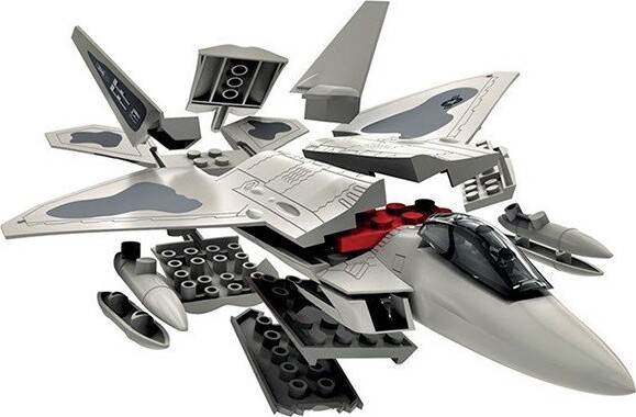 Airfix Quick Build - F22 Raptor Modelfly Byggesæt - J6005