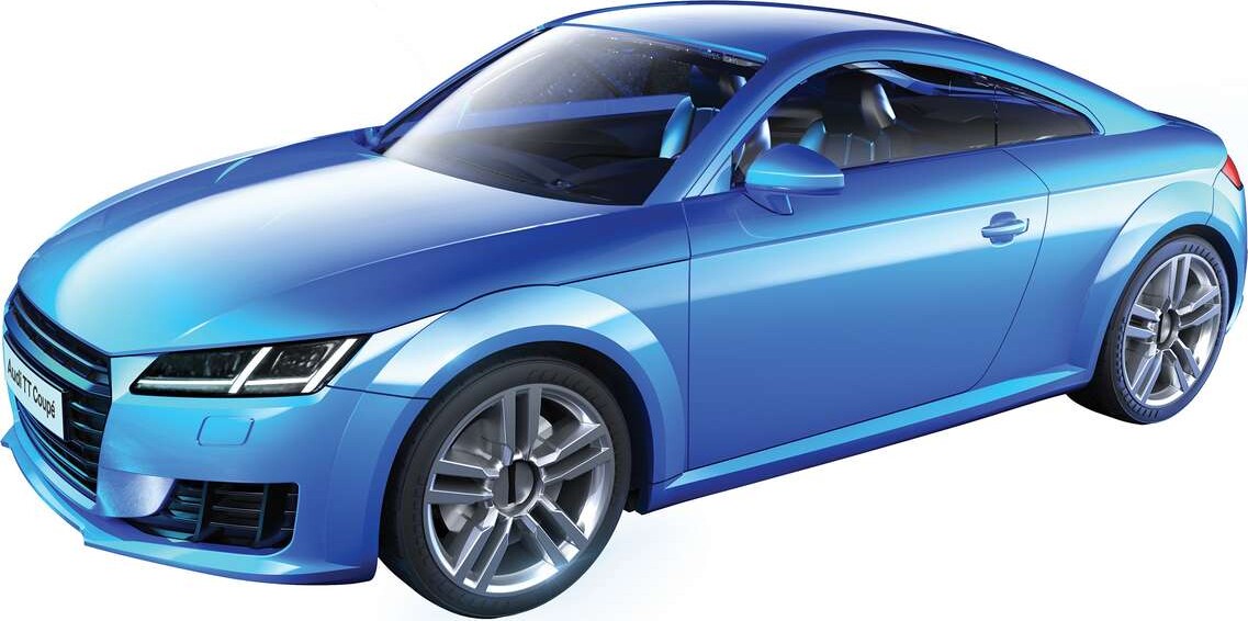 Airfix - Quickbuild Audi Tt Coupe Blue Model Bil Byggesæt - J6054