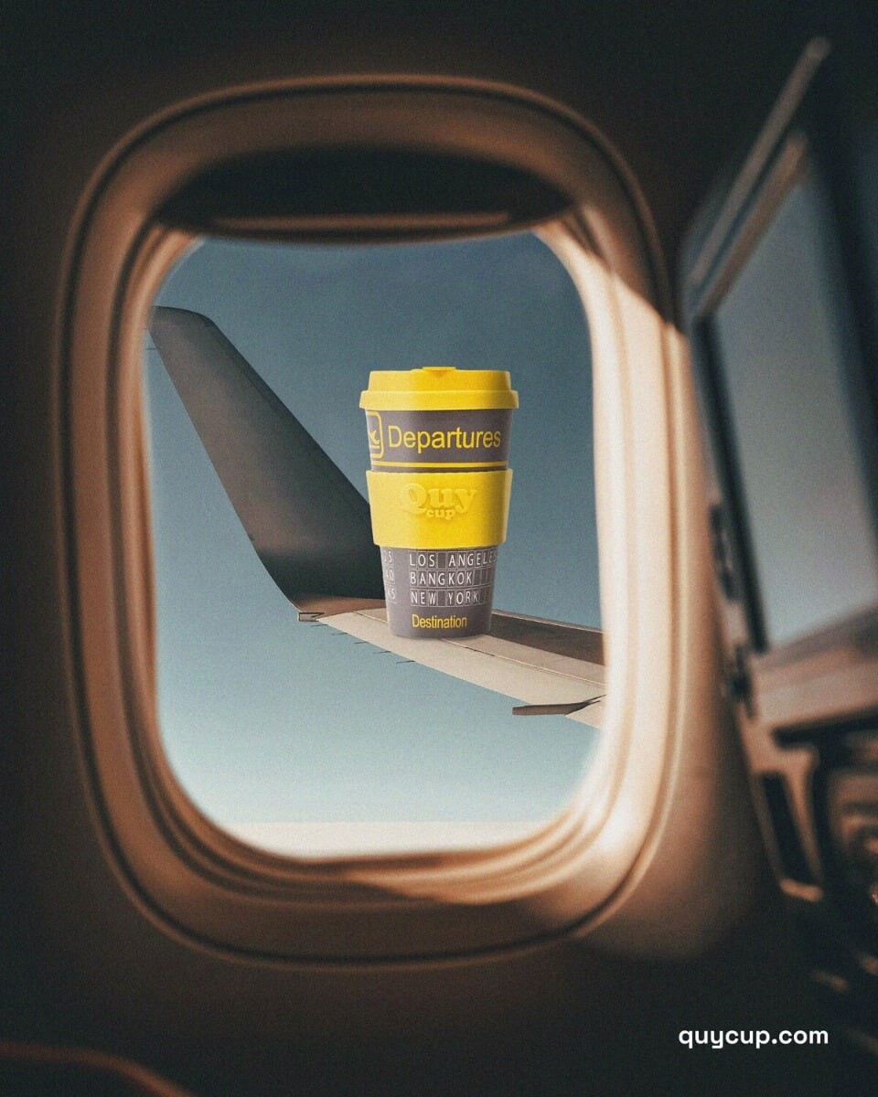 Quy Cup - To Go Krus - Multimønster - 400 Ml