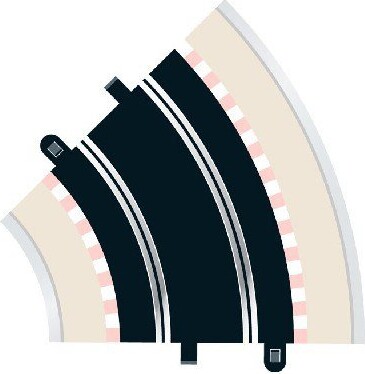 Scalextric Skinner - Radius 2 Standard Curve - 45 - 2 Stk - C8206