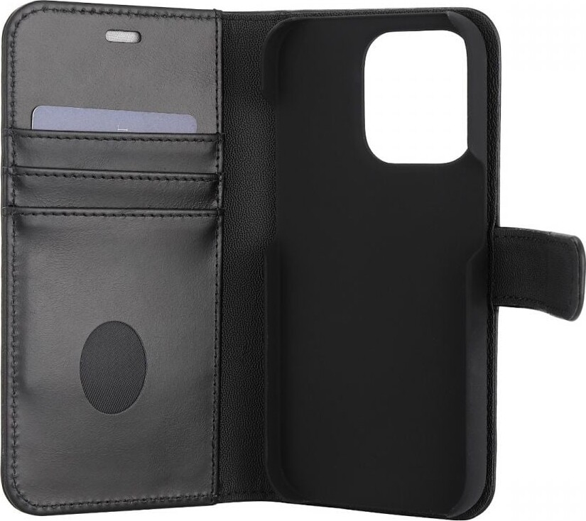 Radicover - Antistråling Flip Cover - Iphone 14 Pro - Læder - Sort