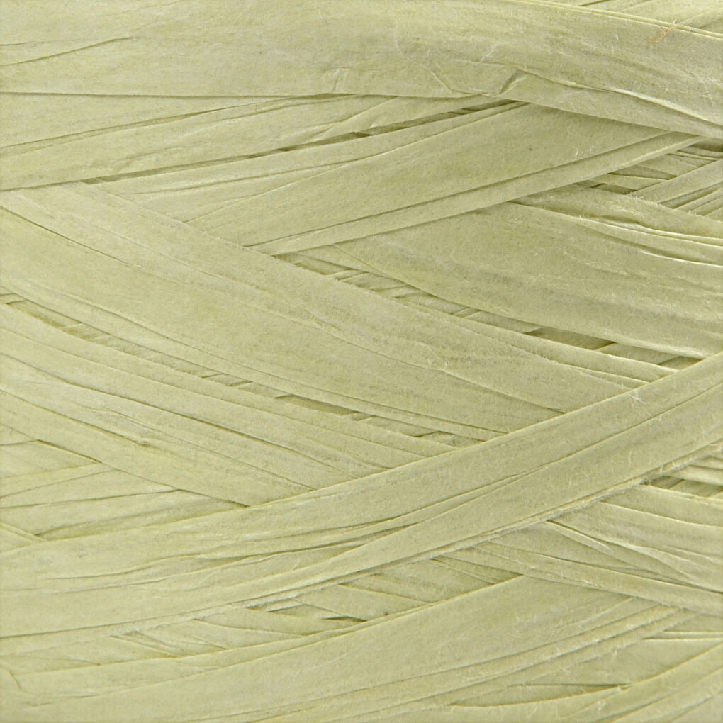 Raffia Papirgarn - B 7-8 Mm - Lys Grøn - 100 M