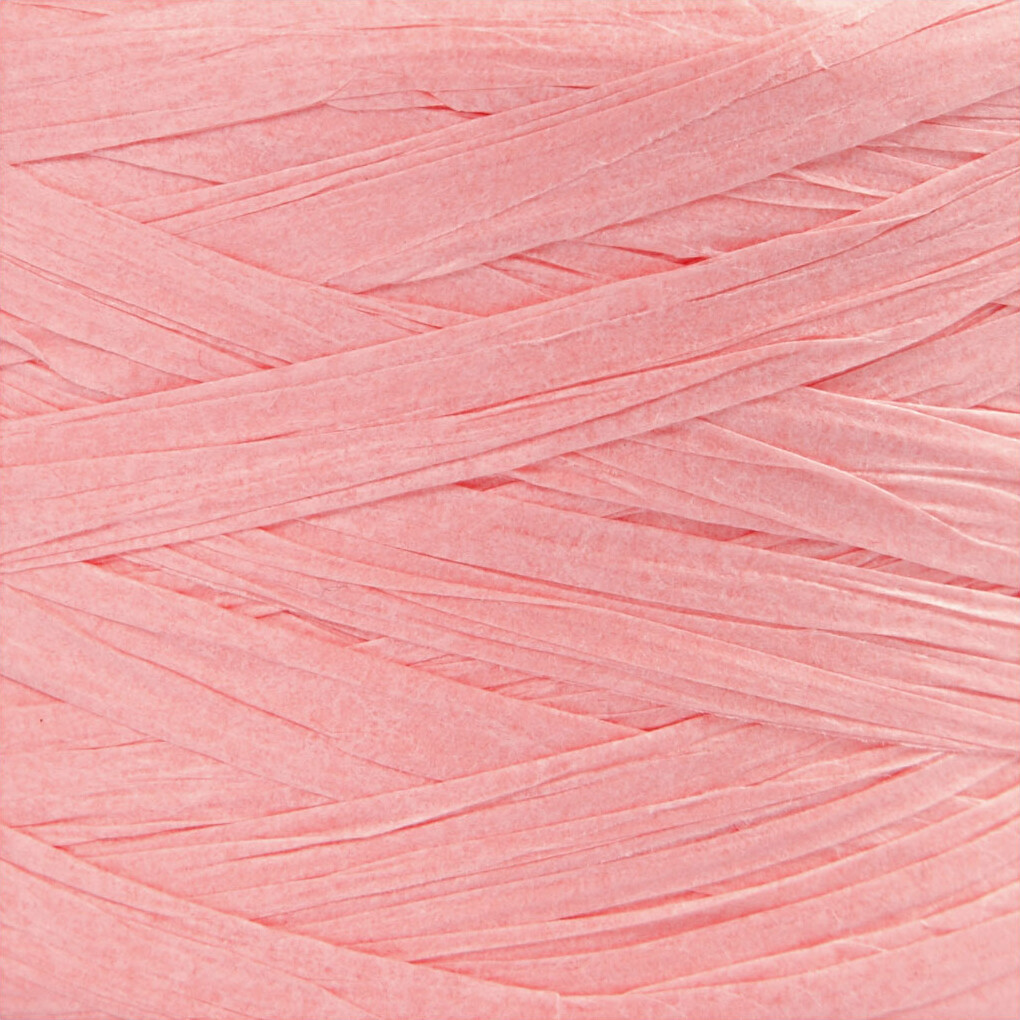 Raffia Papirgarn - B 7-8 Mm - Lys Rosa - 100 M