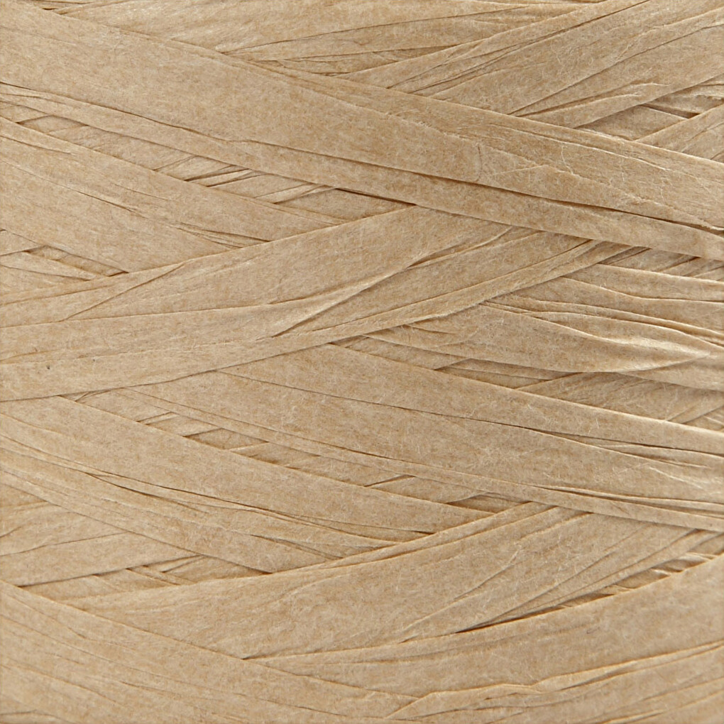 Raffia Papirgarn - B 7-8 Mm - Sand - 100 M
