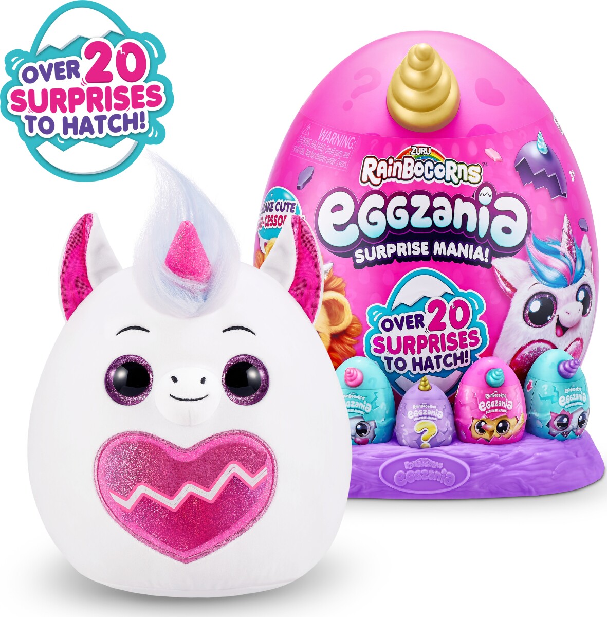 Zuru Rainbocorns Æg - Eggzania Med 20 Overraskelser - Series 1