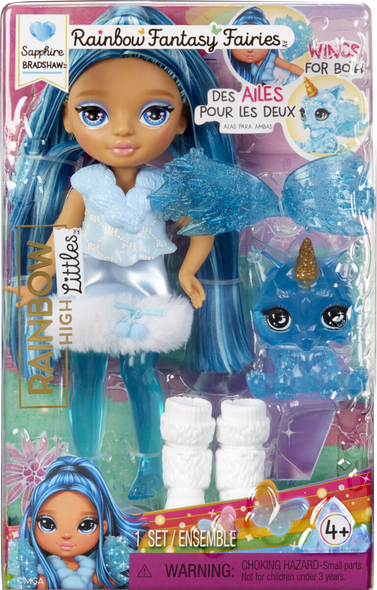 Rainbow High - Littles Rainbow Fantasy Fairies Dolls - Blue