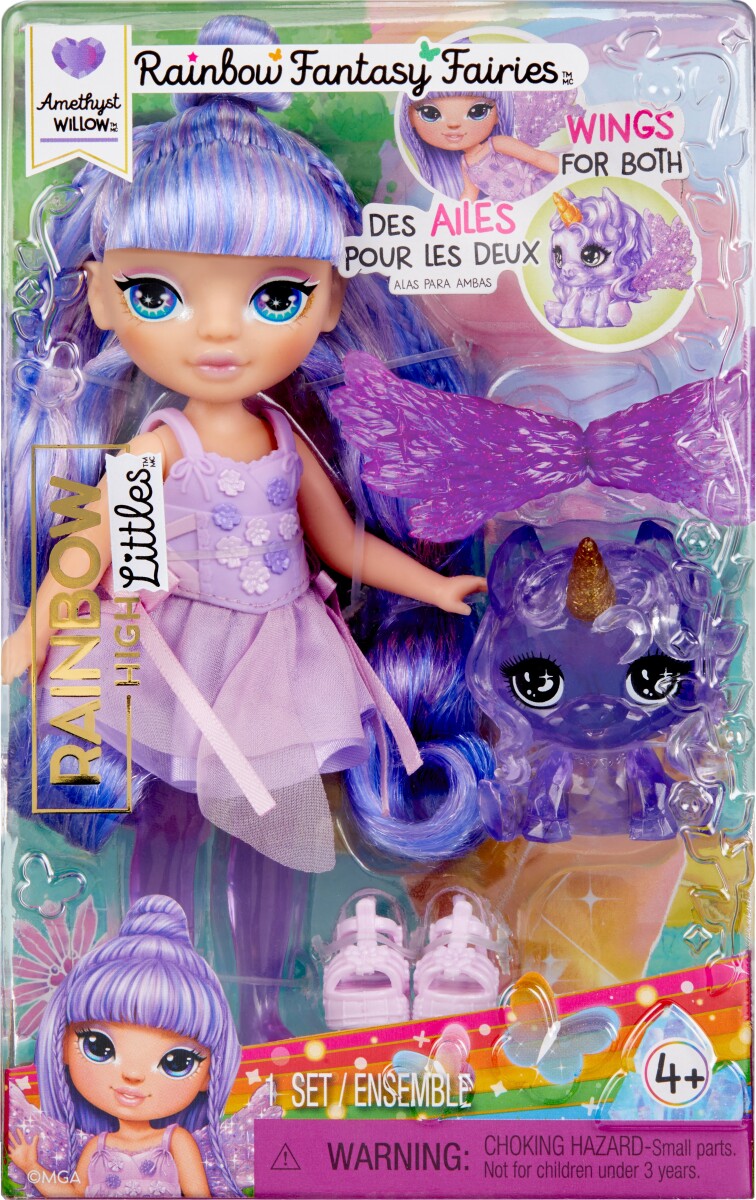 Rainbow High - Littles Rainbow Fantasy Fairies Dolls - Purple