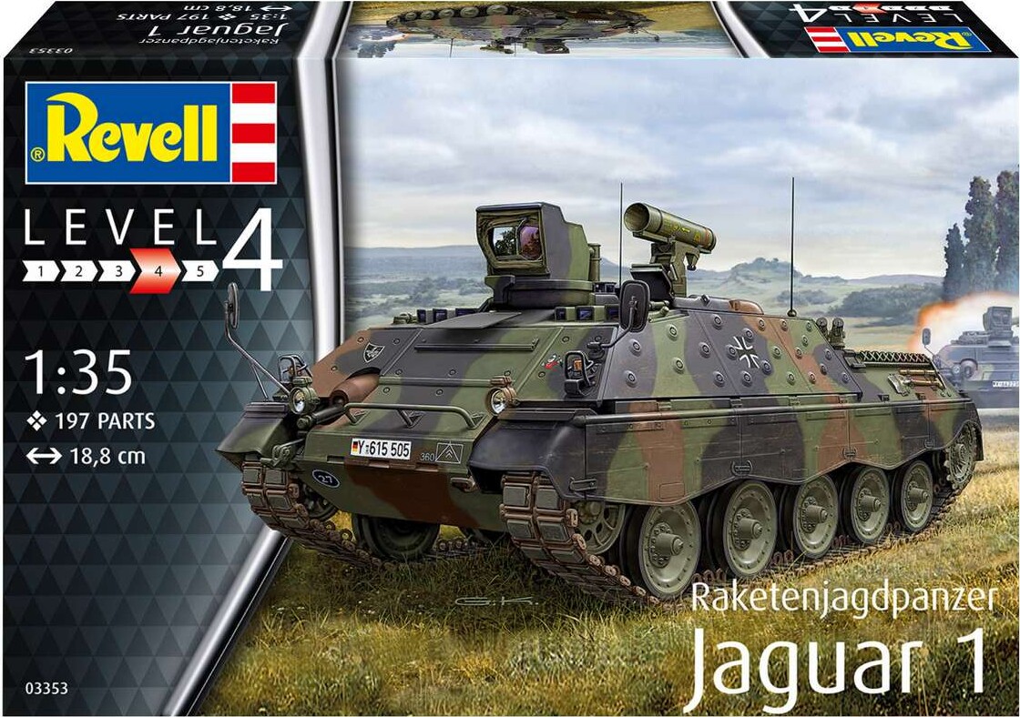 Revell - Raketenjagdpanzer Jaguar 1 Tank - 1 35 - Level 4 - 03353