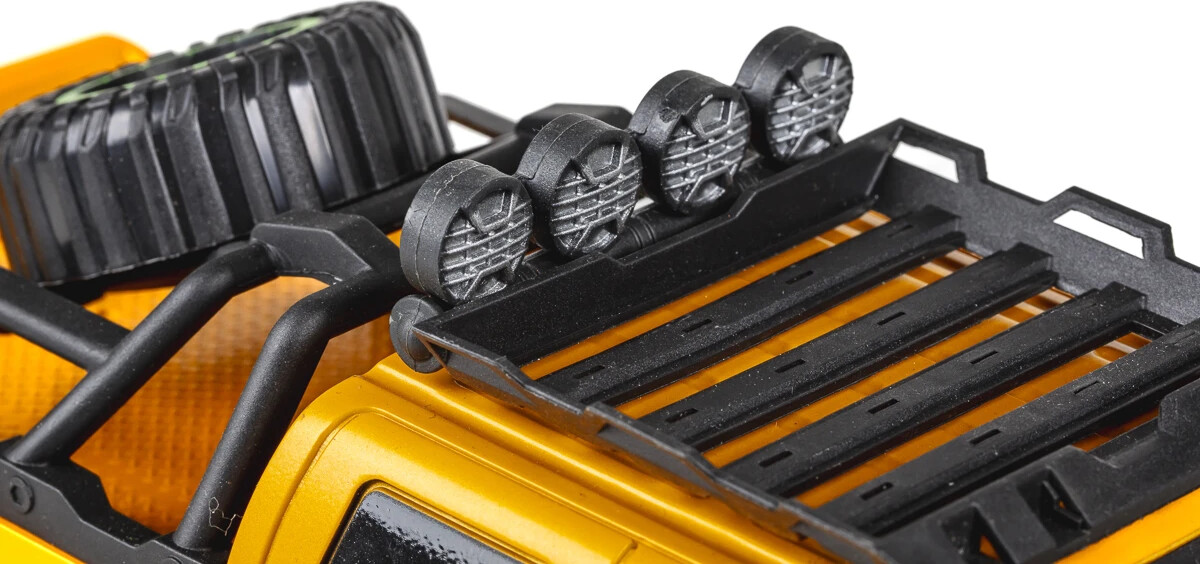 Fjernstyret Bil Med Lys - Raptor Dirt Stars - 1 12 - Gul