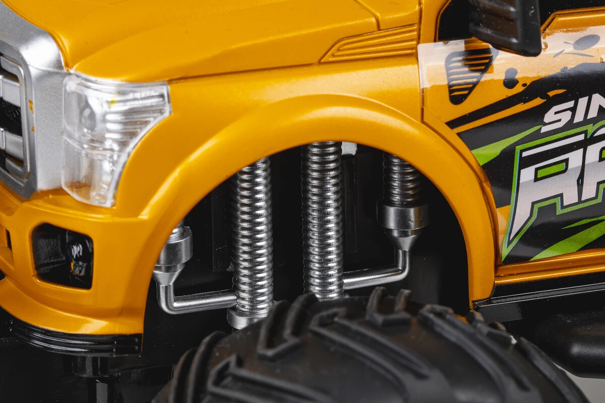 Fjernstyret Bil Med Lys - Raptor Dirt Stars - 1 12 - Gul