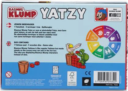 Rasmus Klump Spil - Yatzy