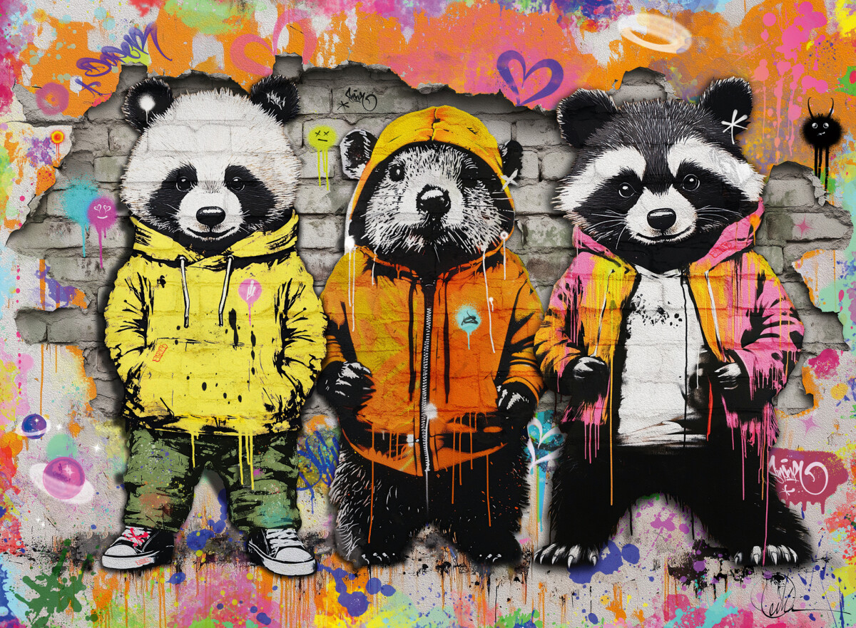 Ravensburger - Animal Graffiti Puslespil 2025 - 500 Brikker