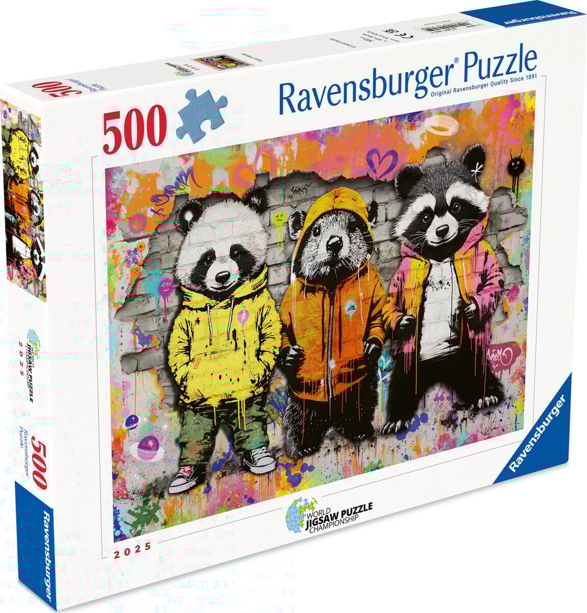 Ravensburger - Animal Graffiti Puslespil 2025 - 500 Brikker