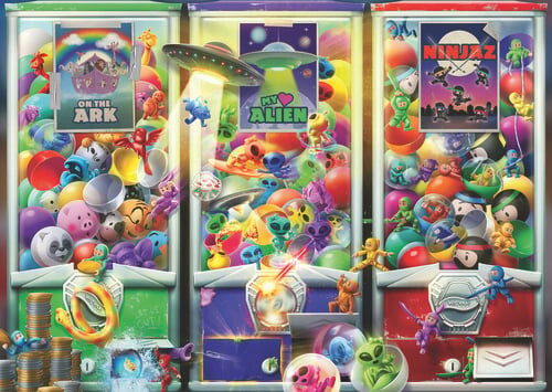 Ravensburger Puslespil - Dyr Aliens Og Ninjaer - 1000 Brikker