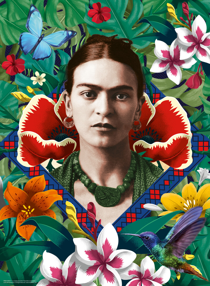 Ravensburger - Blooming Fantasy - Frida Kahlo - 500 Brikker