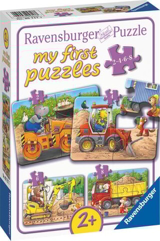 Ravensburger Puslespil - Byggepladsens Dyr - 2468 Brikker