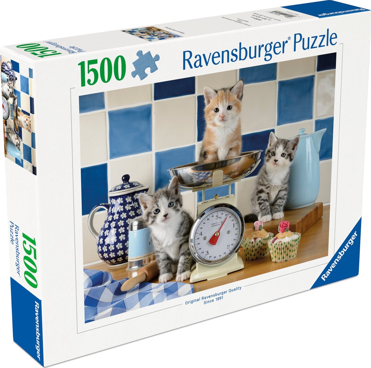 Ravensburger - Cute Cats Puzzle - 1500 Brikker - Katte