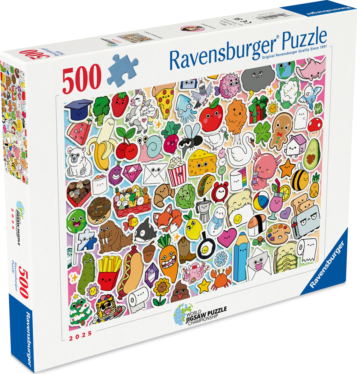 Ravensburger - Cute Kawaii Chaos Puslespil - 500 Brikker