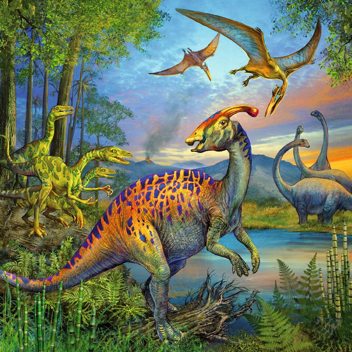 Dinosaur Puslespil - 3X49 Brikker - Ravensburger