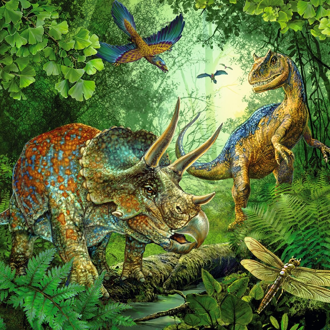 Dinosaur Puslespil - 3X49 Brikker - Ravensburger