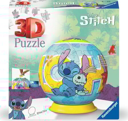 Ravensburger - 3D Puslespil - Disney Stitch - 72 Brikker