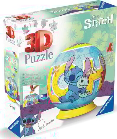 Ravensburger - 3D Puslespil - Disney Stitch - 72 Brikker
