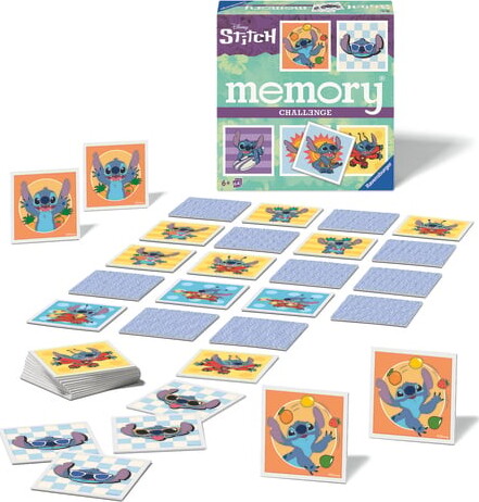 Ravensburger - Vendespil - Disney Stitch Memory - 64 Kort