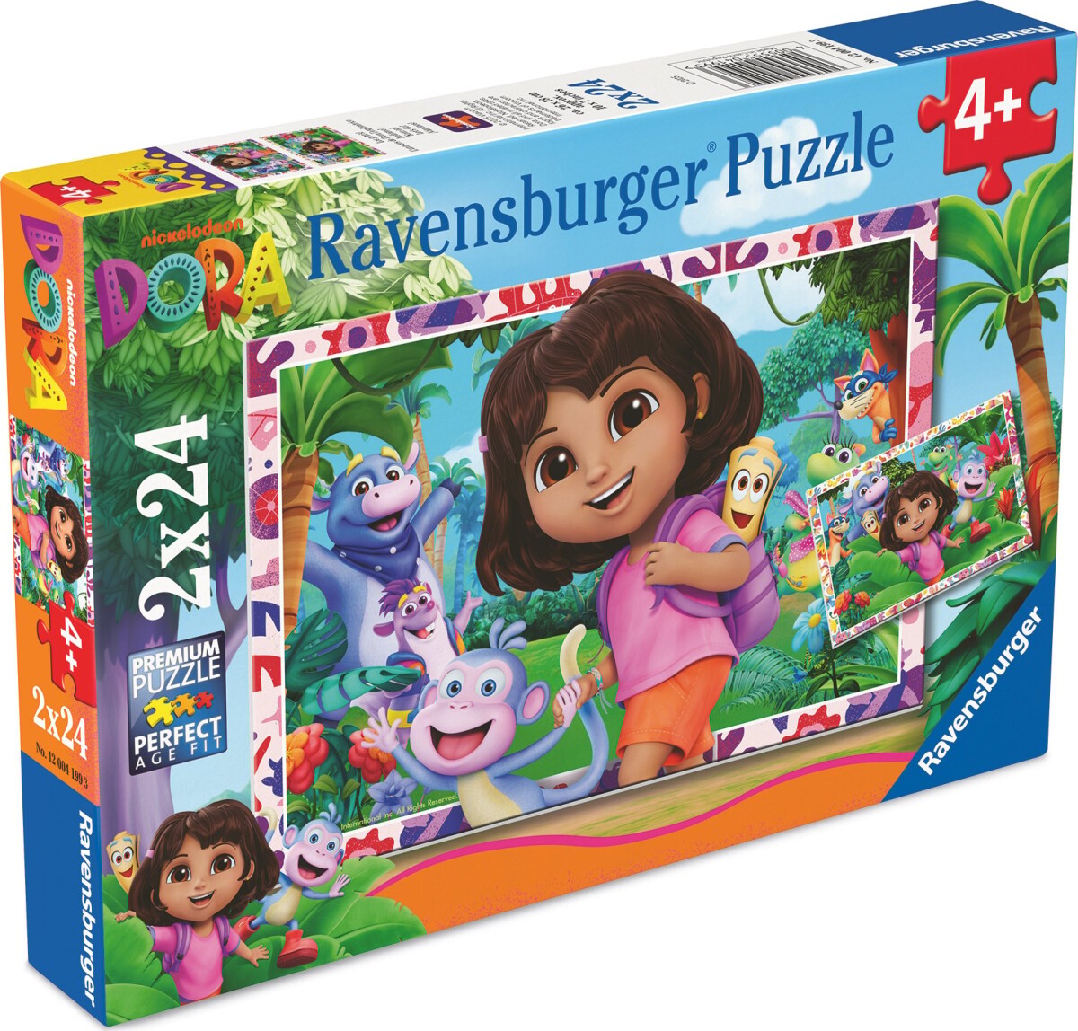 Ravensburger Puslespil - 2X24 Brikker - Dora Udforskeren
