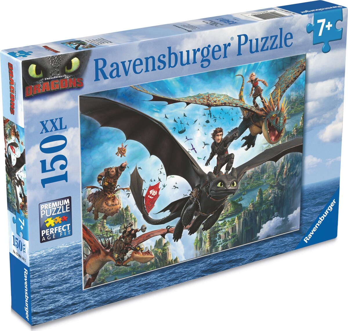 Ravensburger Puslespil - 150 Brikker - Drager Helte