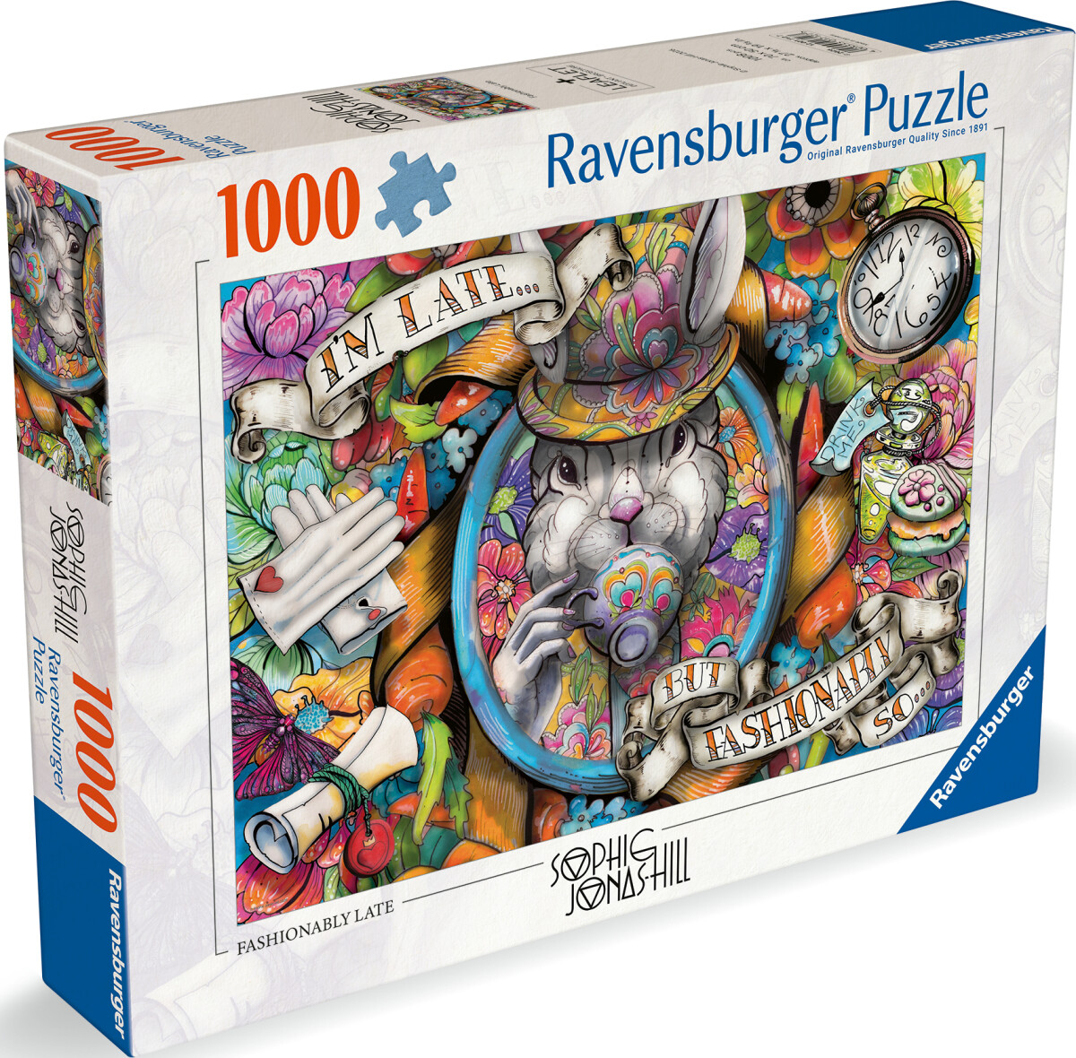 Ravensburger - Fashionably Late Puzzle - 1000 Brikker - Kanin