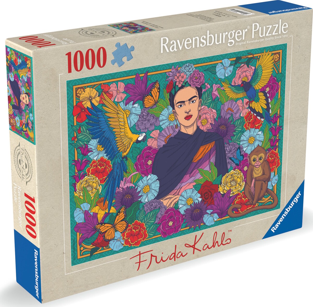Ravensburger Puslespil - 1000 Brikker - Frida Kahlos - Paradis