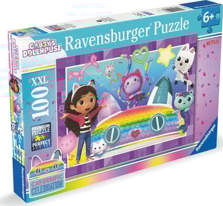 Ravensburger Puslespil - Gabby S Dollhouse Xxl Puzzle - 100 Brikker
