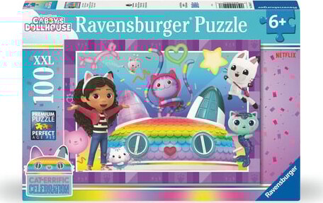 Ravensburger Puslespil - Gabby S Dollhouse Xxl Puzzle - 100 Brikker