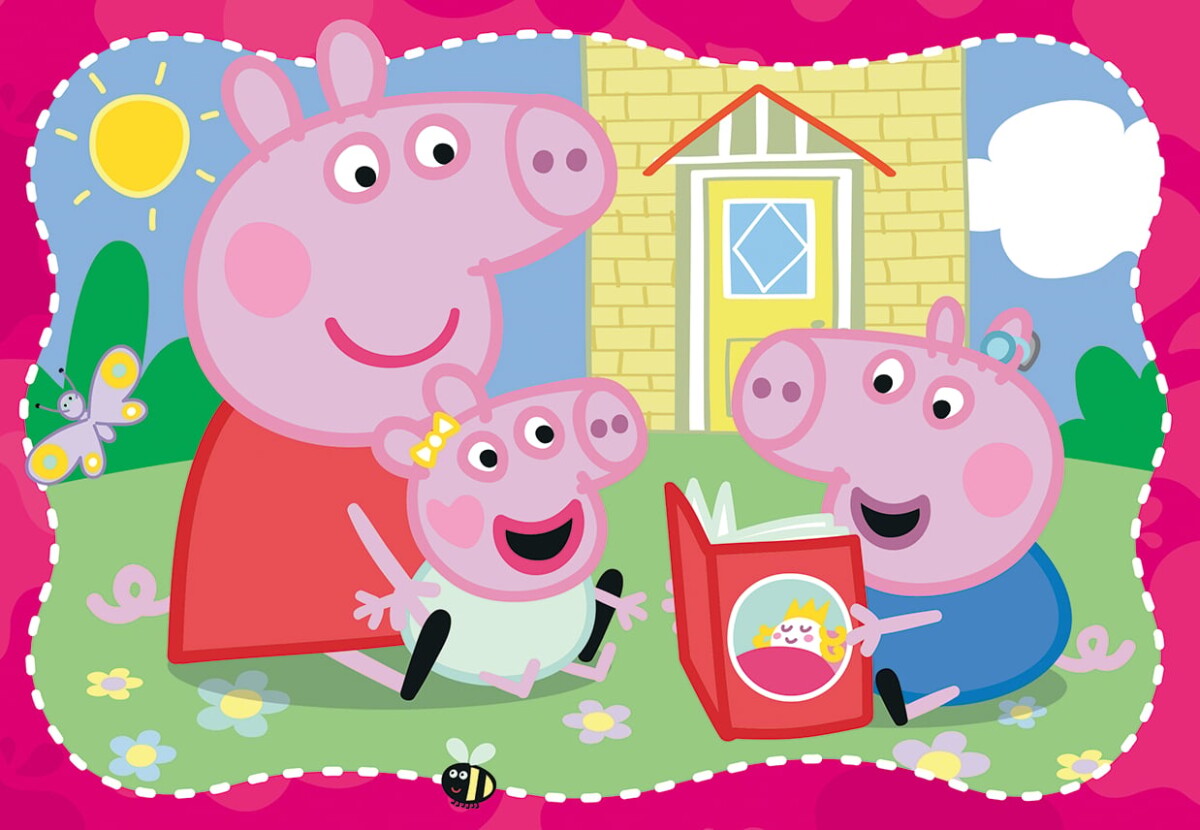 Ravensburger - Peppa Pig Happy Families Puzzle - 2X12 Brikker