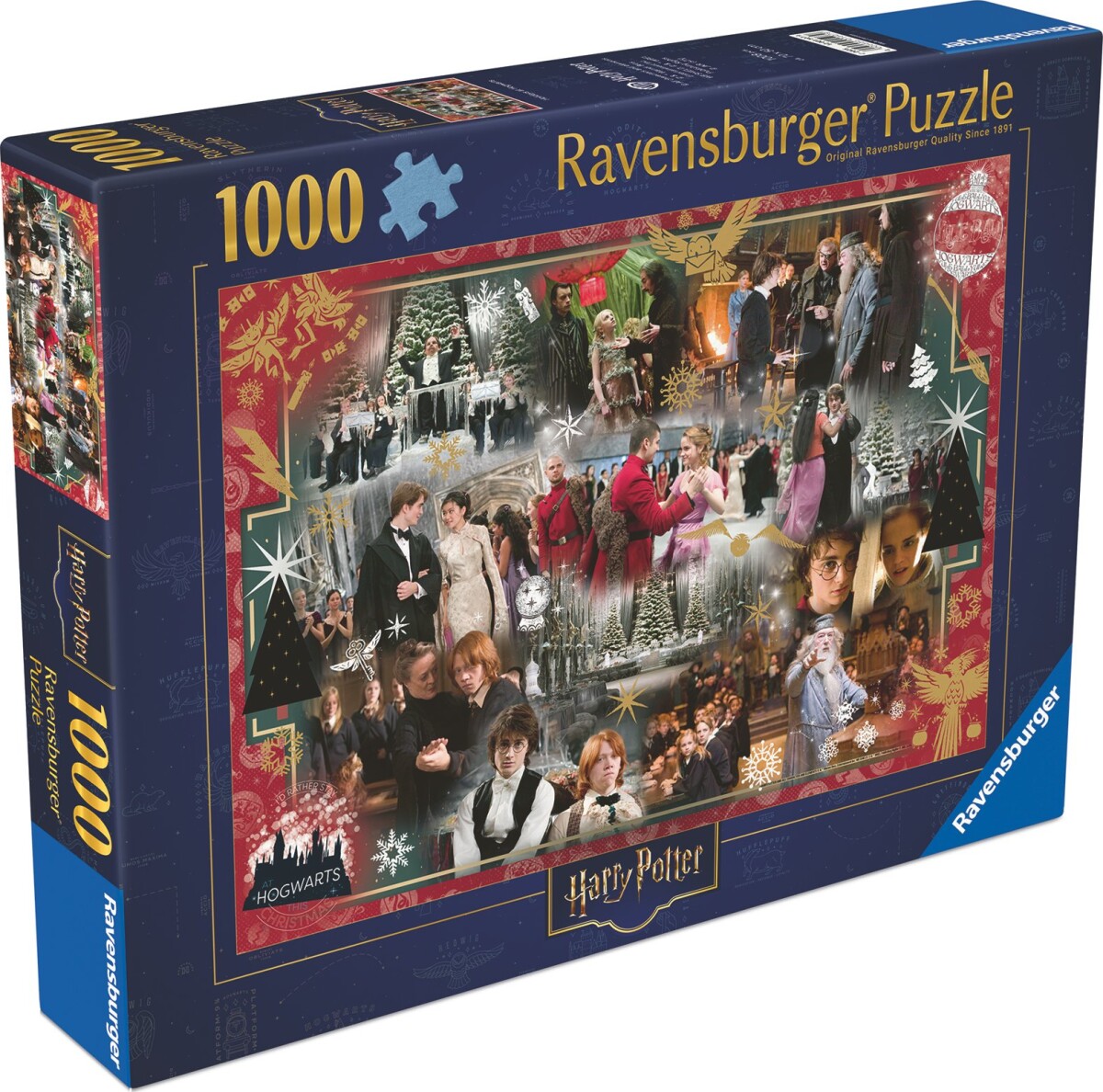 Ravensburger Julepuslespil - 1000 Brikker - Holidays At Hogwarts