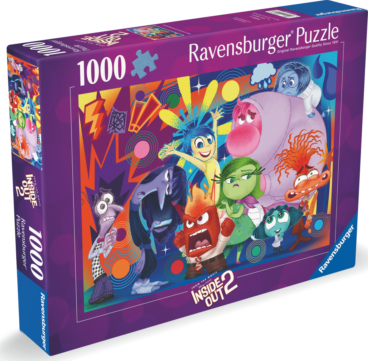 Ravensburger Puslespil - 1000 Brikker - Inside Out 2