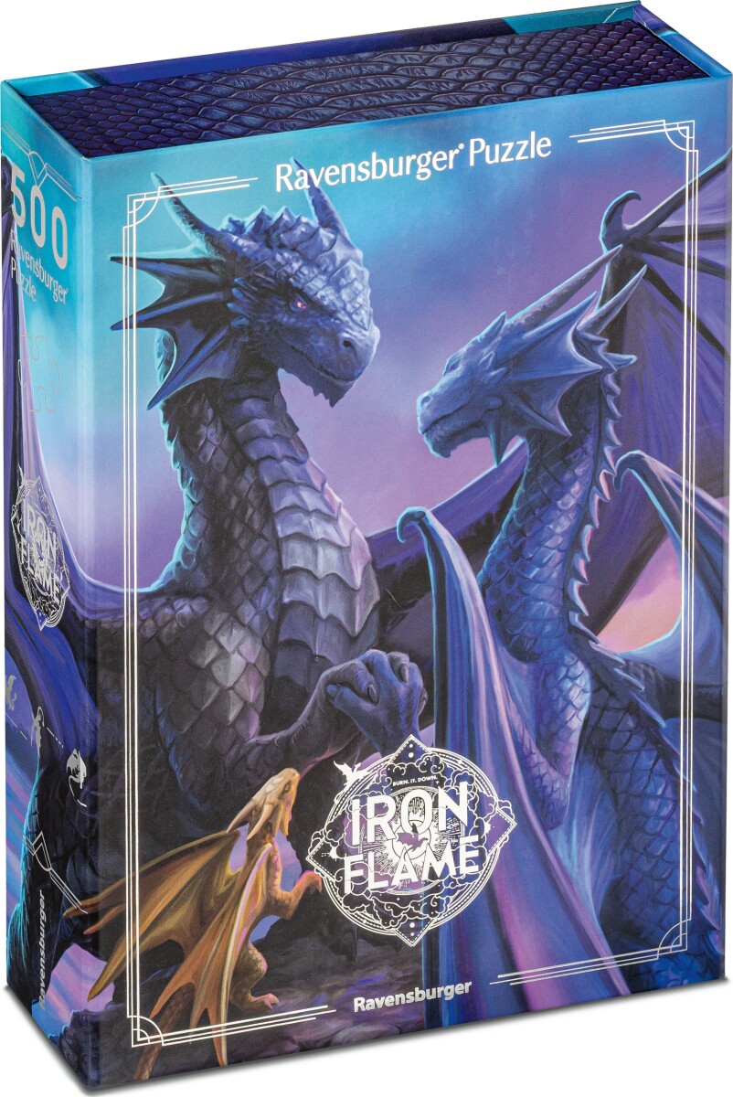 Ravensburger - Iron Flame Puzzle - 500 Brikker - Drage Puslespil
