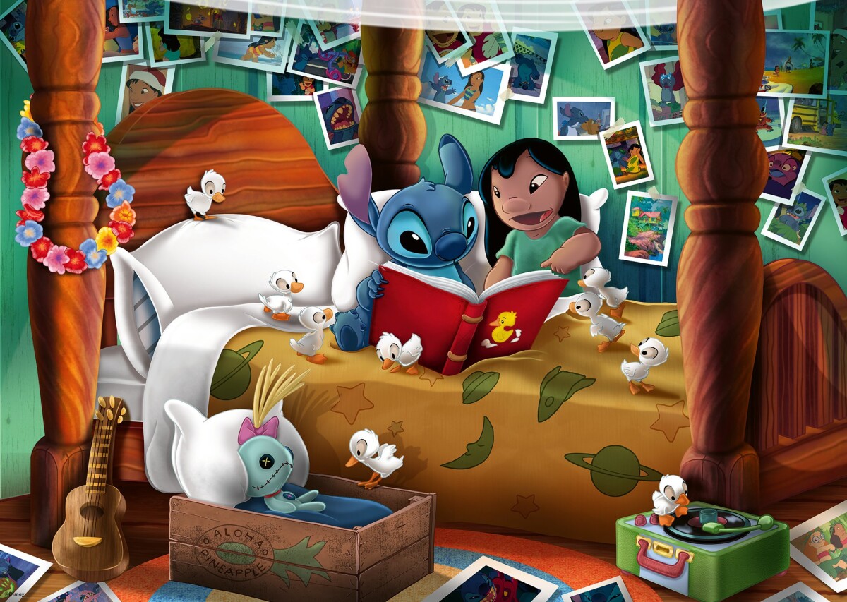 Ravensburger Puslespil - 1000 Brikker - Disney Lilo Stitch